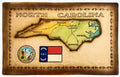 Leather Handcrafted Map